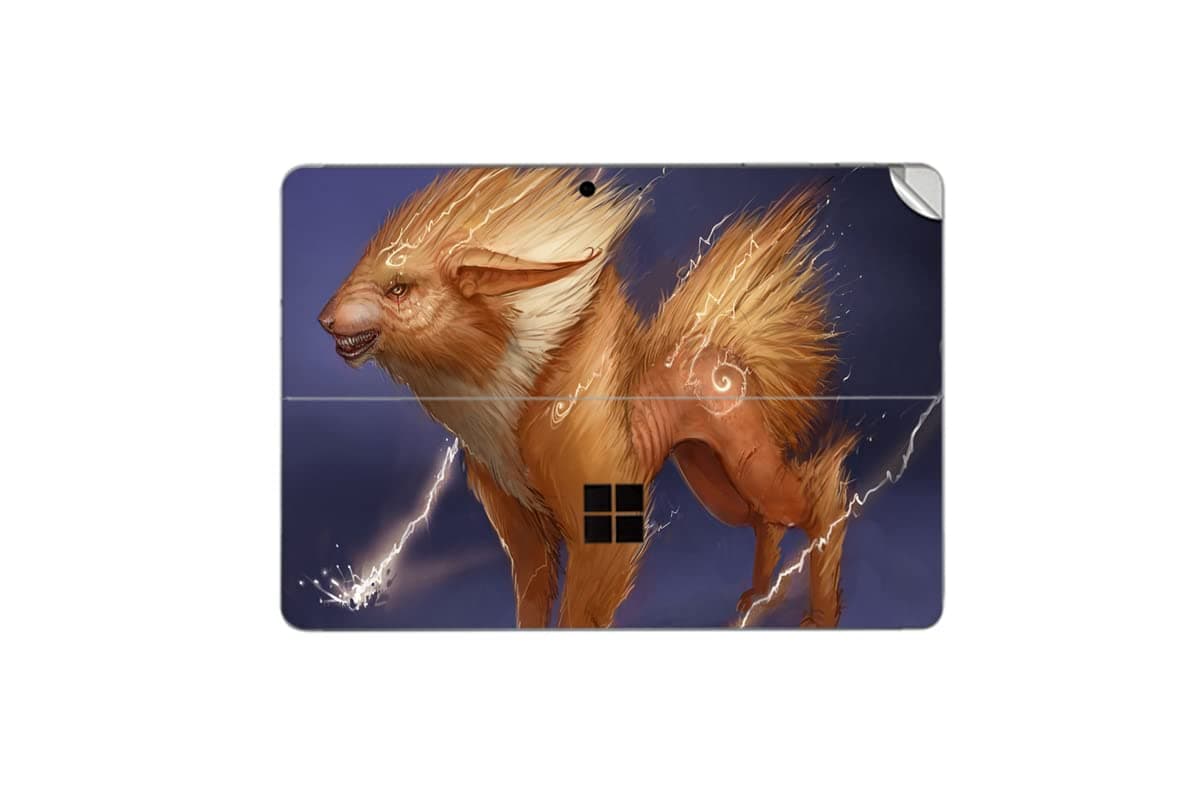 Printed Vinyl Top Only Skin Sticker Decal for Microsoft Surface Go - Poke Character