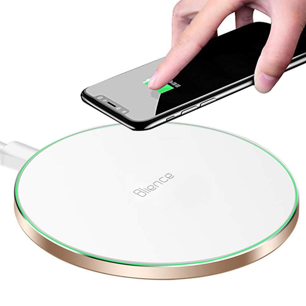 BLIENCE Wireless Charger,10W Qi Max Fast Wireless Charging Pad/Mat Compatible with iPhone 12/11 Pro/11 Pro Max/XS MAX/XR/XS/X/8 Plus,Samsung Galaxy Note 10/S10/S9/S9+/S8/S8+,Huawei,Other Smartphone
