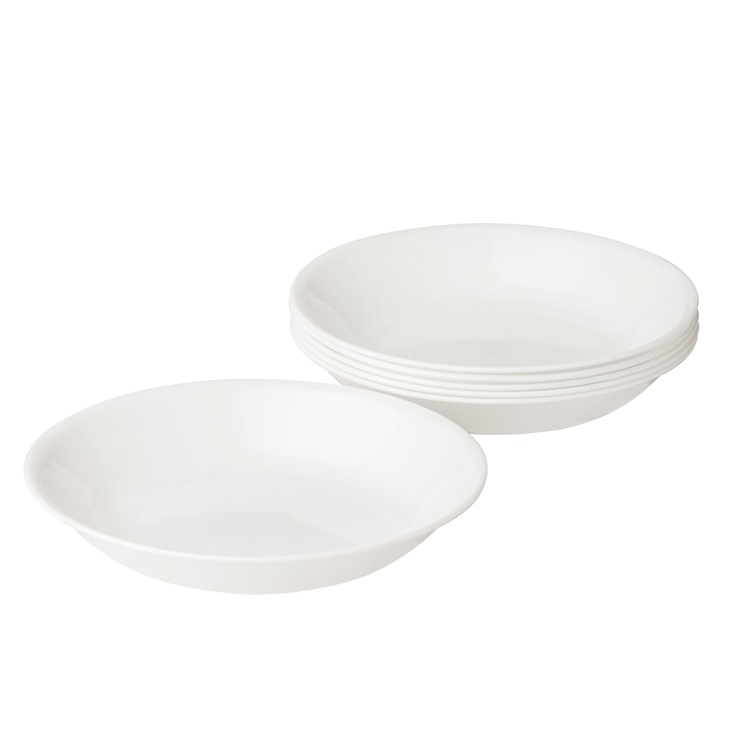 CORELLE Glass Soup Plate - 591ml, Pack of 6, Multicolor