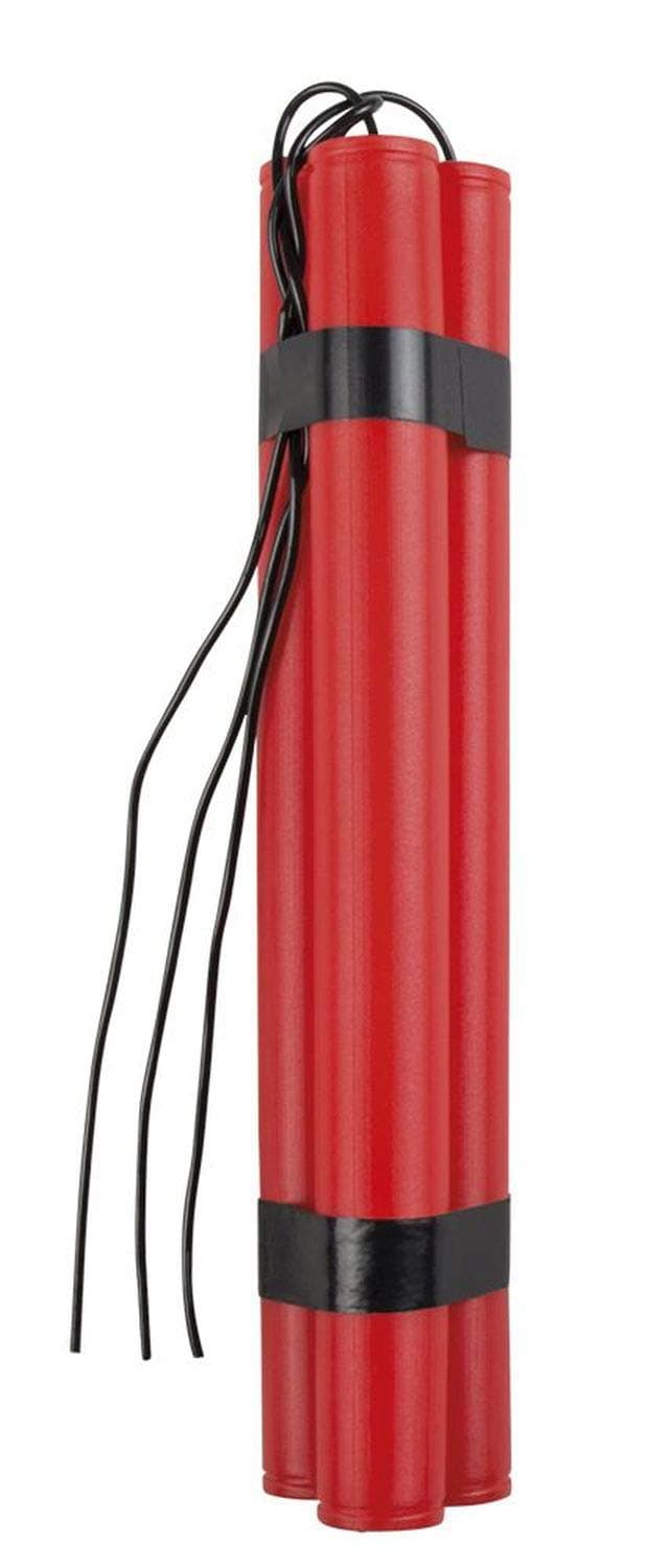 Boland Fake Dynamite Stick – 3-Piece Toy Dynamite Set for Halloween, Carnival, and Costume Accessories, 23 cm