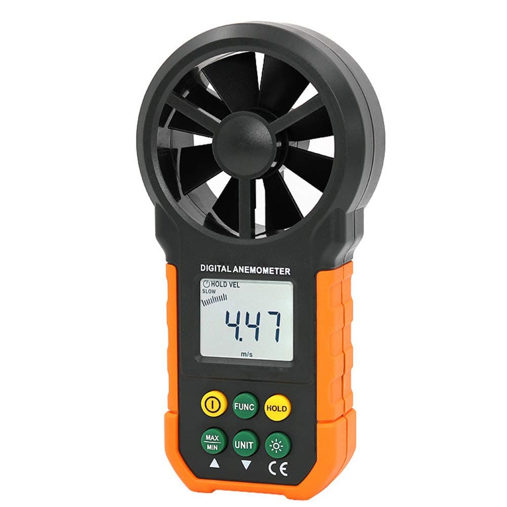 TRF Digital Anemometer, Portable Handheld Wind Speed Meters with Backlight - CFM Meter for Weather Data Collection, Outdoors, Sailing, Surfing and Fishing