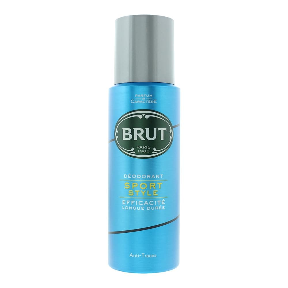 Brut Sport Style Deodorant Body Spray for Men, Masculine Long-Lasting Deo with Refreshing, Athletic Fragrance, Imported (200ml)