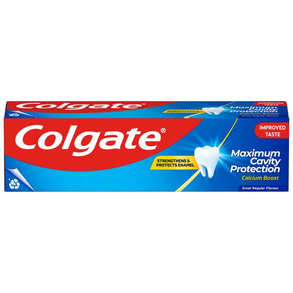 Colgate Maximum Cavity Protection Toothpaste 75ml - superior** anticavity technology - 4X stronger enamel - fluoride toothpaste with arginine - great mint flavour