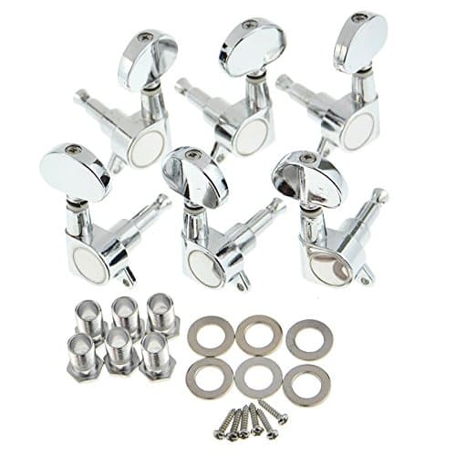 3R 3L Chrome Acoustic Electric Guitar Tuning Peg Tuner Keys Machine Heads