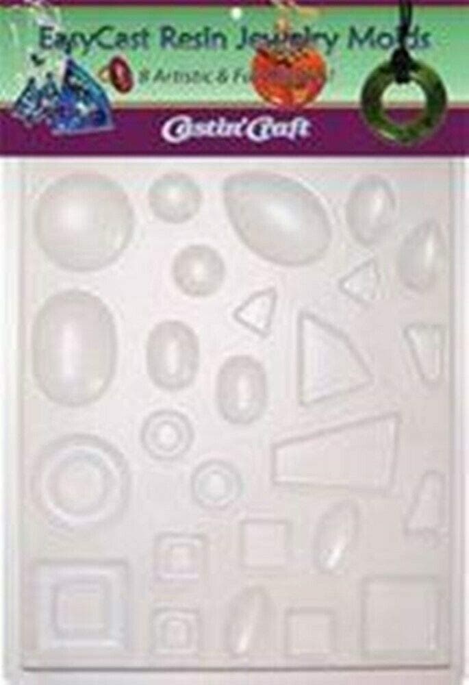 ETI EasyCast Resin Jewelry Mold 8 Artistic & Fun Shapes on one Convenient Tray