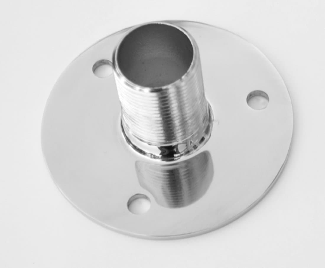 Marine Grade Stainless Steel 316 Antenna Mount Base 1-1/2"