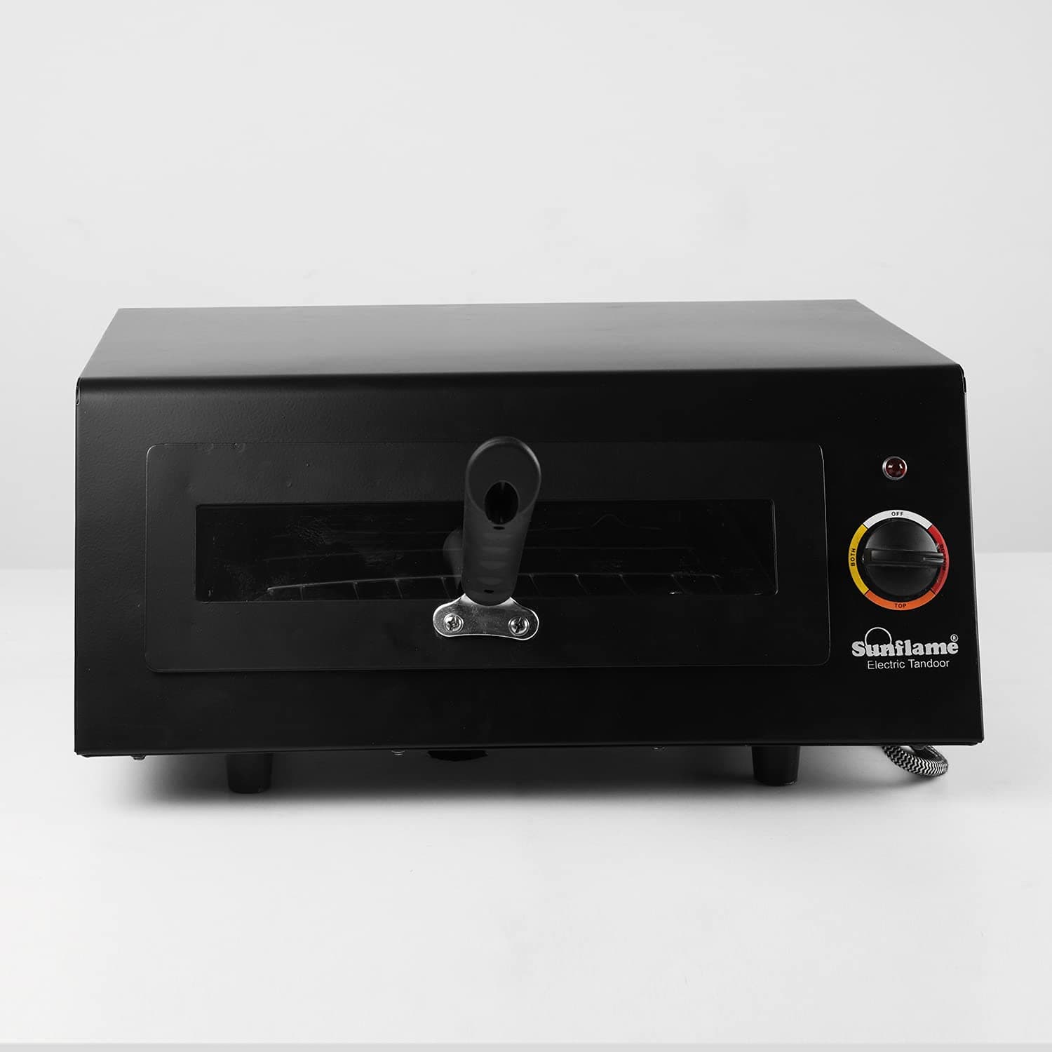 Sunflame Electric Tandoor with Heat Controller Pizza Maker Fish Chicken Tikka Naan Roti Cake Baker French Fries Meat Barbaque Chaap Oil Free Fryer (Black)