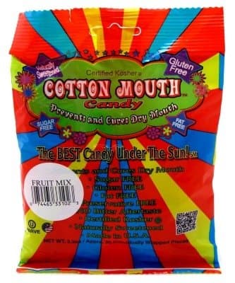 CottonMouth Candy Fruit Sugar Free Mix Bag 3.3oz (6 Pack)