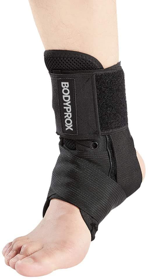 Bodyprox Ankle Brace for Women and Men, Lace Up Ankle Support Brace Stabilizer For Sprained Ankle (Medium)