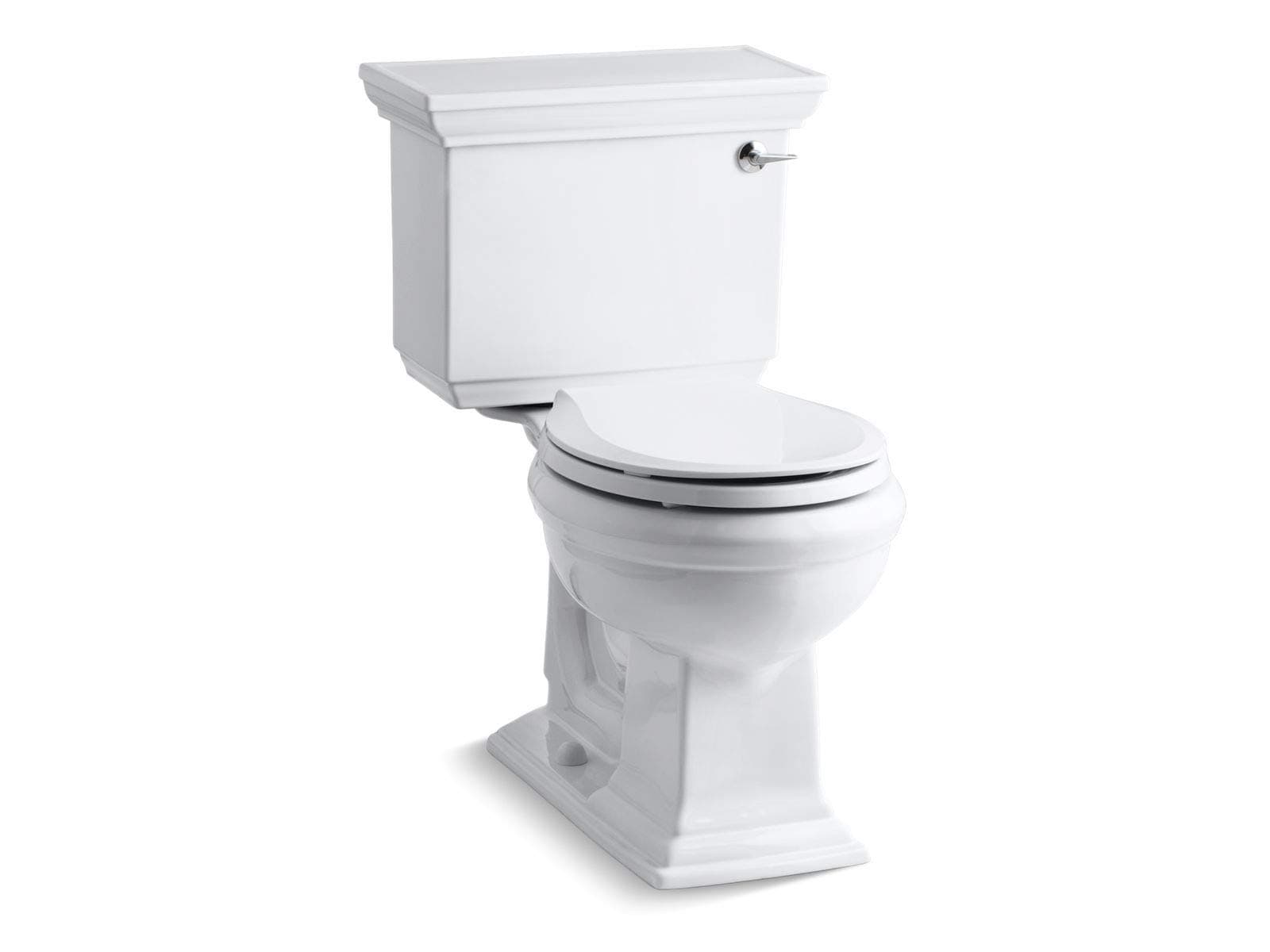 K-3933-RA-0 2-Piece Round Comfort Height Toilet Less Seat 1.28 GPF White