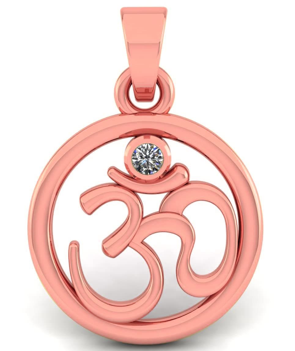 Om God Spritual Pendant American Diamond For Men And Women's