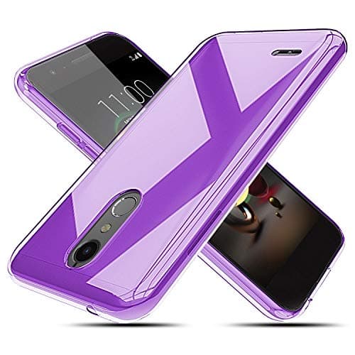 Case for LG Tribute Dynasty/LG Aristo 2/LG Zone 4/LG K8/LG Fortune 2/LG Risio 3/LG Aristo 2 Plus/LG K8+, with Screen Protector Crystal Clear Protective Durable TPU Slim Silicone Phone Case Shockproof,