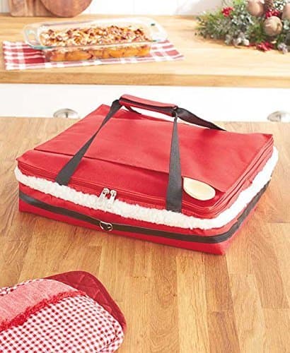 Santa Christmas Casserole Carrier Tote by Casserole totes
