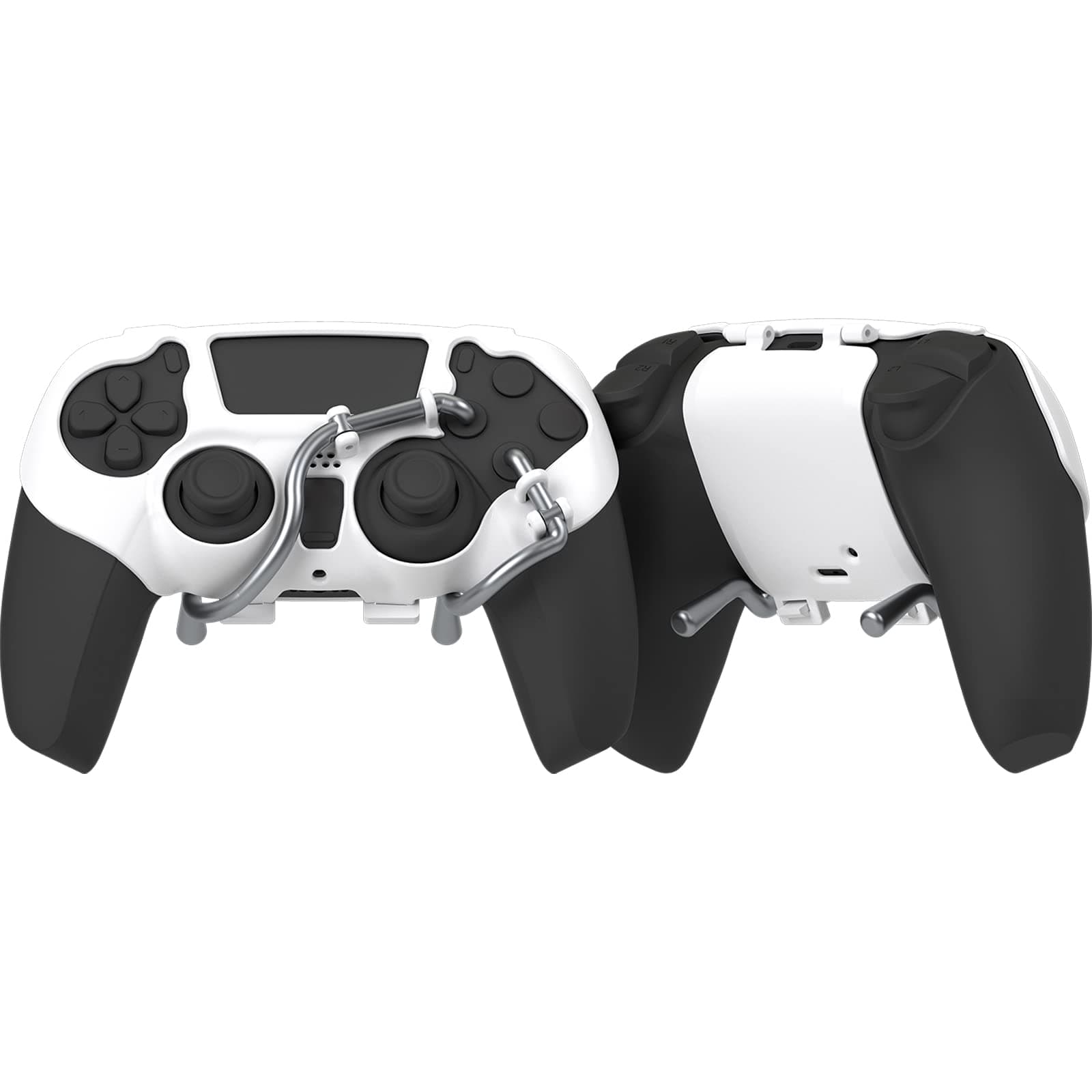 EXknight Leverback FPS Mechanical Paddle Attachment Back Button Game Paddle for PS5 Controller (White)