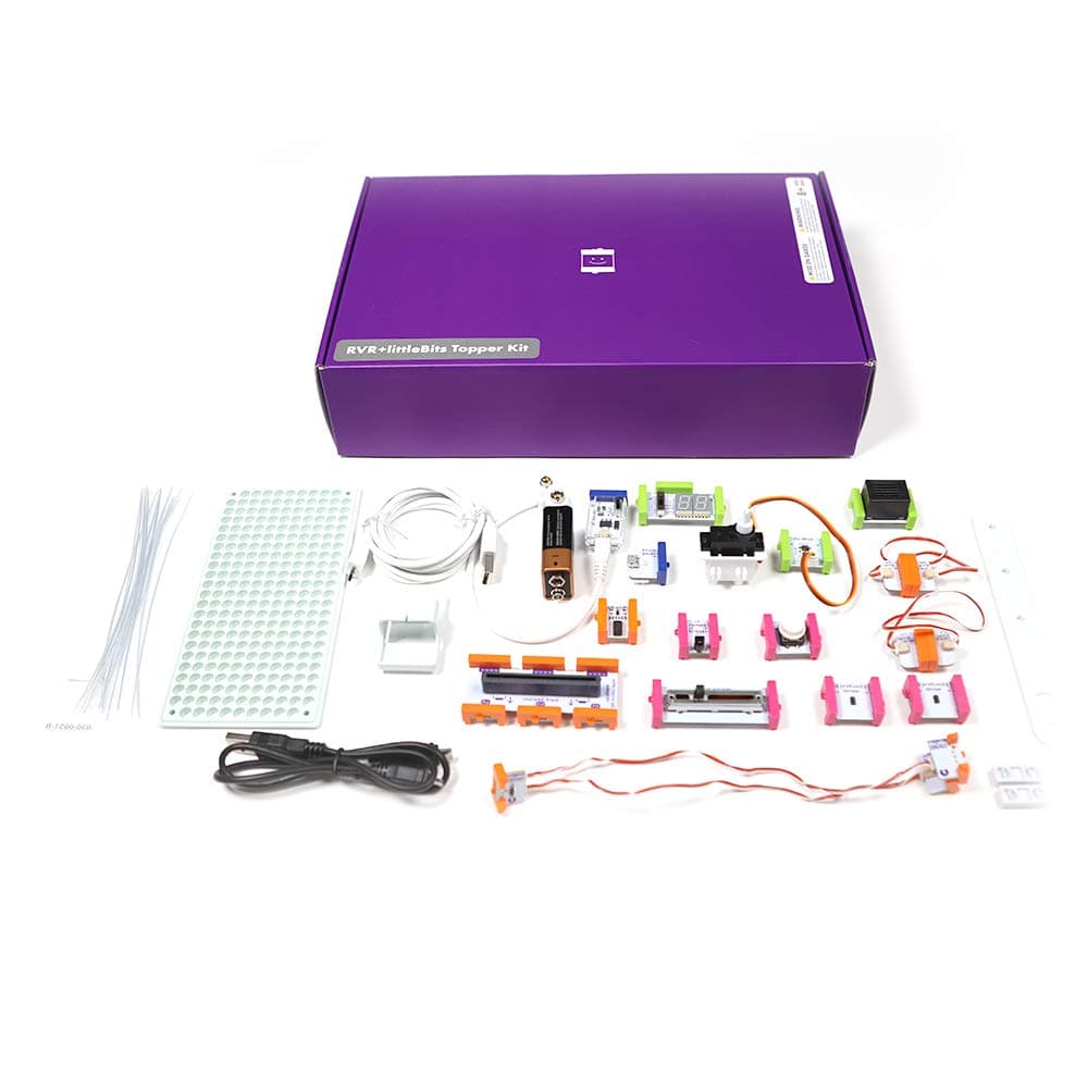littleBits RVR+ Topper Kit - Program Both littleBits and RVR+ in The Same Platform - Microsoft MakeCode or Micro:bit Python Editor