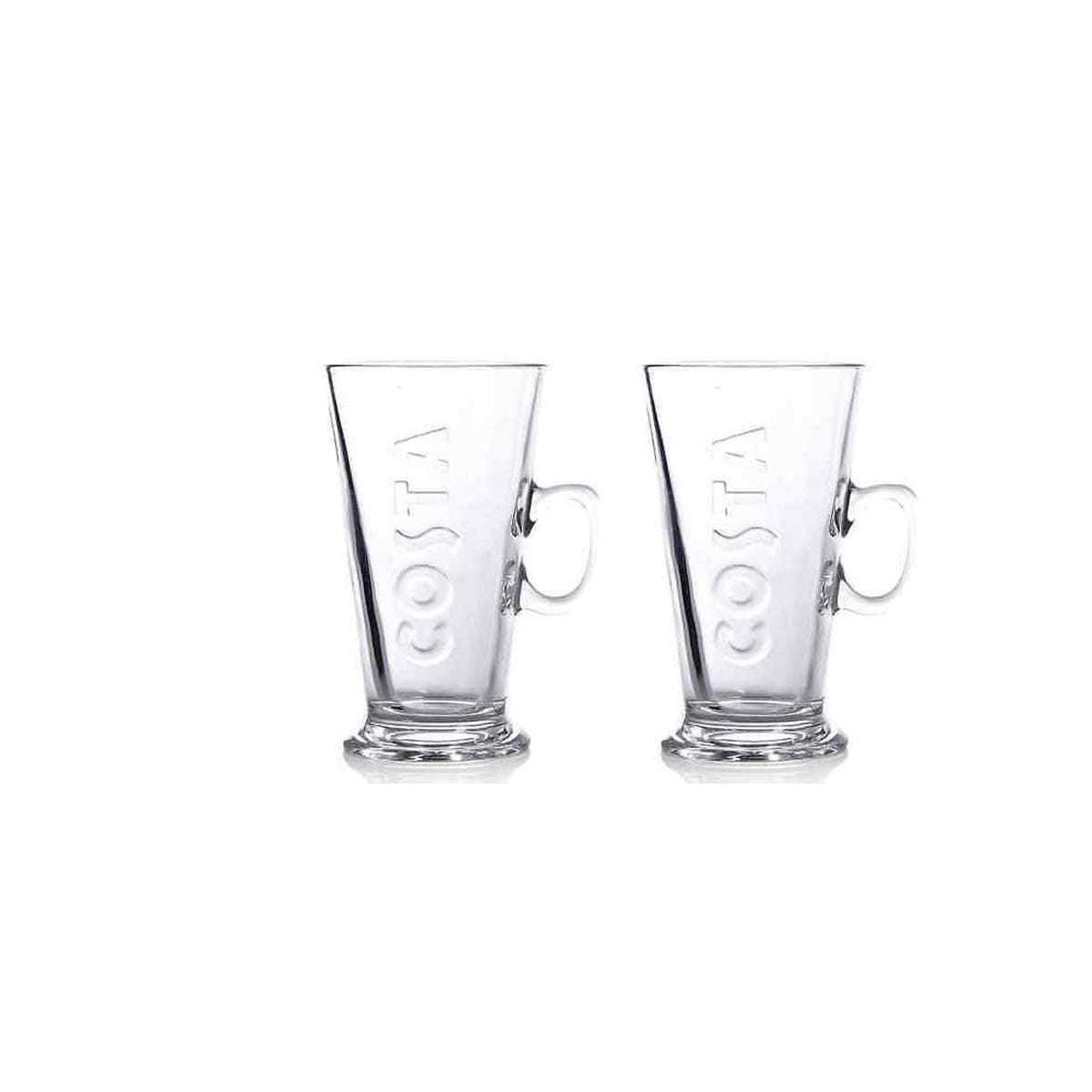 Costa V Design Glasses 2 Pack 285ml New