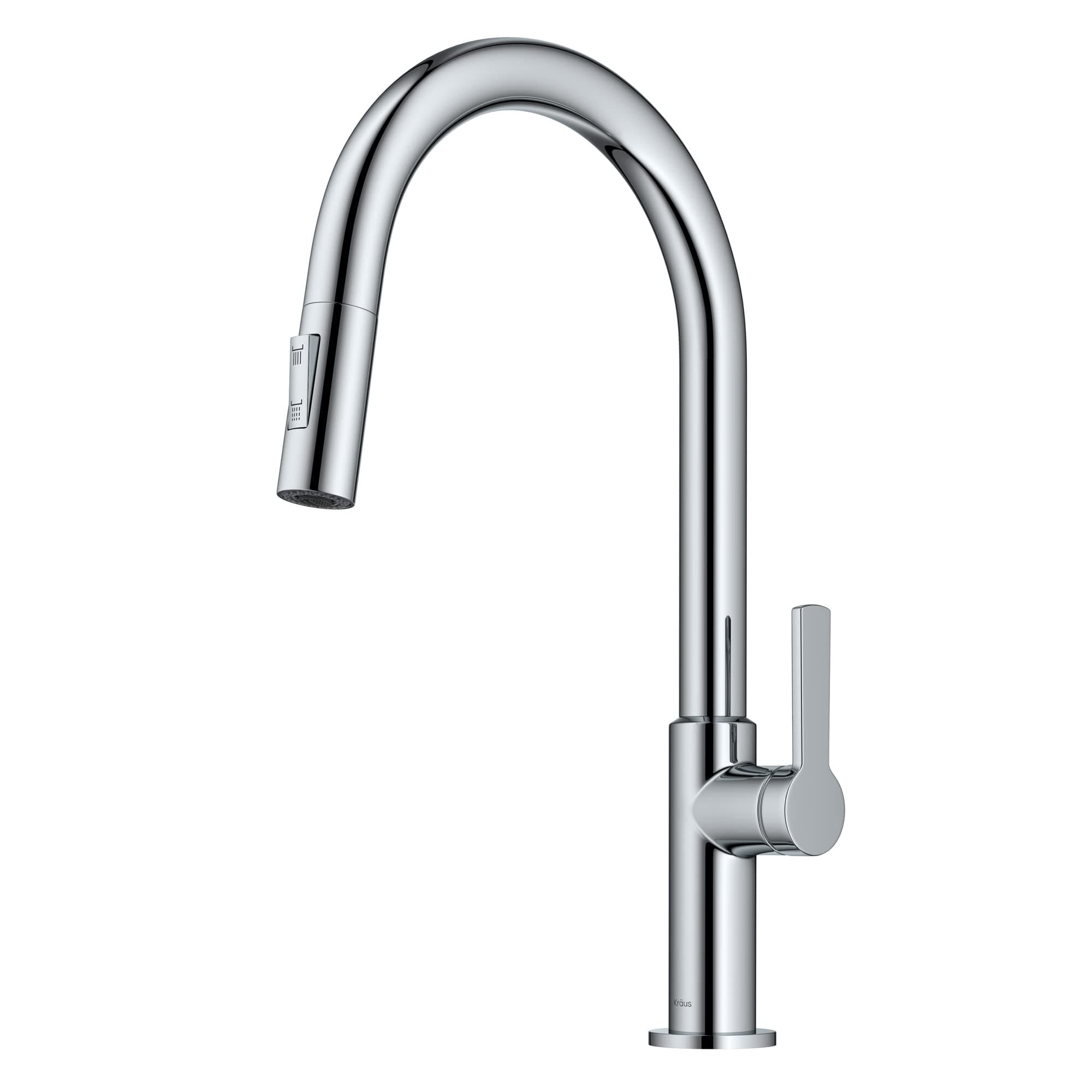 Oletto Single Handle Pull Down Kitchen Faucet in Chrome, KPF-2820CH
