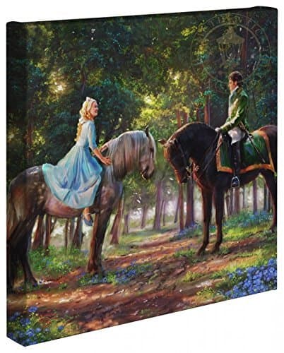 Studios Cinderella Romance Awakens 14 x 14 Gallery Wrapped Canvas