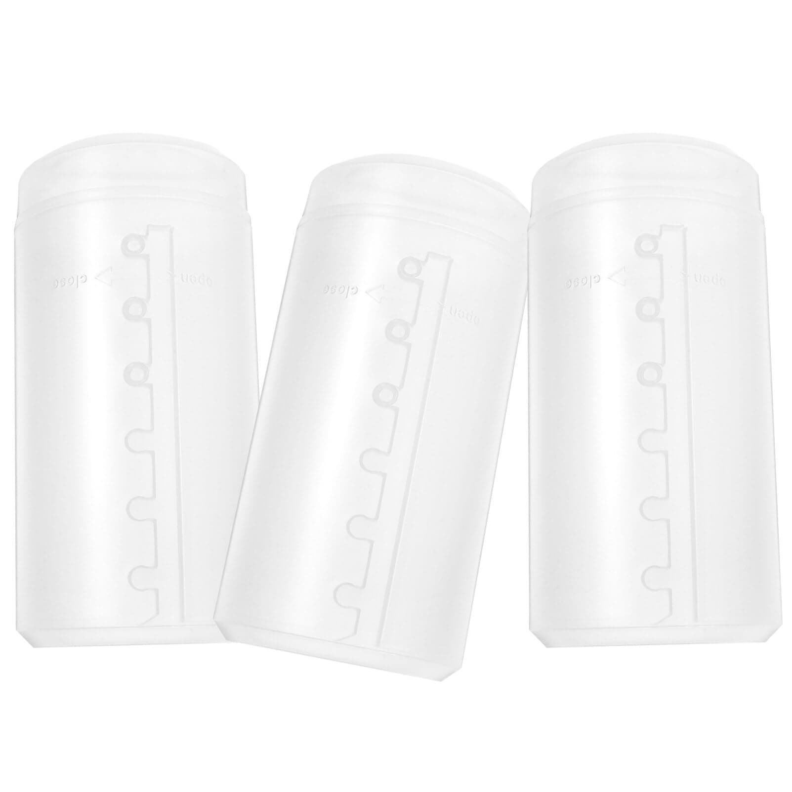 minkissy Travel Makeup Brush Holder 3pcs Retractable Makeup Brush Holders Clear Plastic Dust- proof Travel Organizers Storage for Cosmetic Travel Makeup