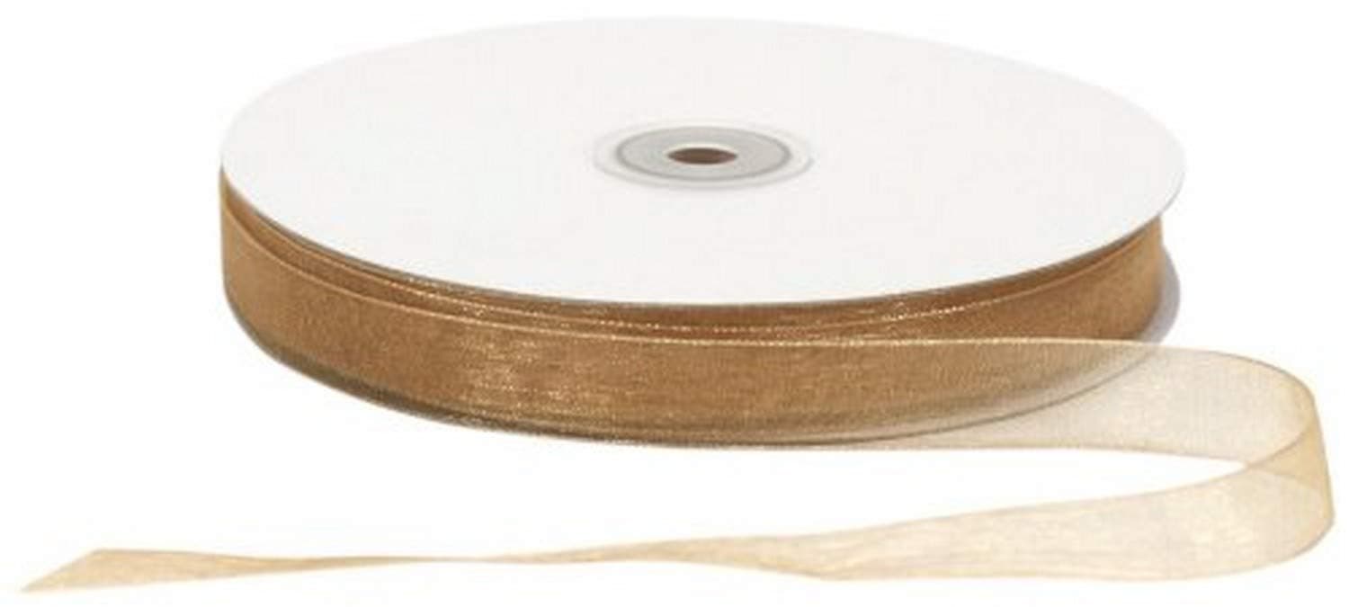 Berwick Offray LLC 796076 Simply Sheer Asiana Ribbon - 5/8" W X 100 yd - Gold Ribbon
