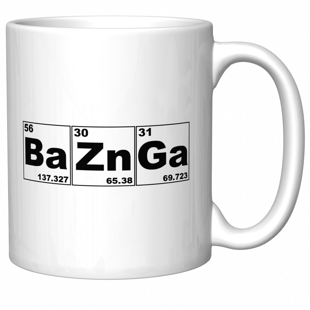CJ Artisans Big Bang Theory Bazinga Coffee Mug with Periodic Table Elements