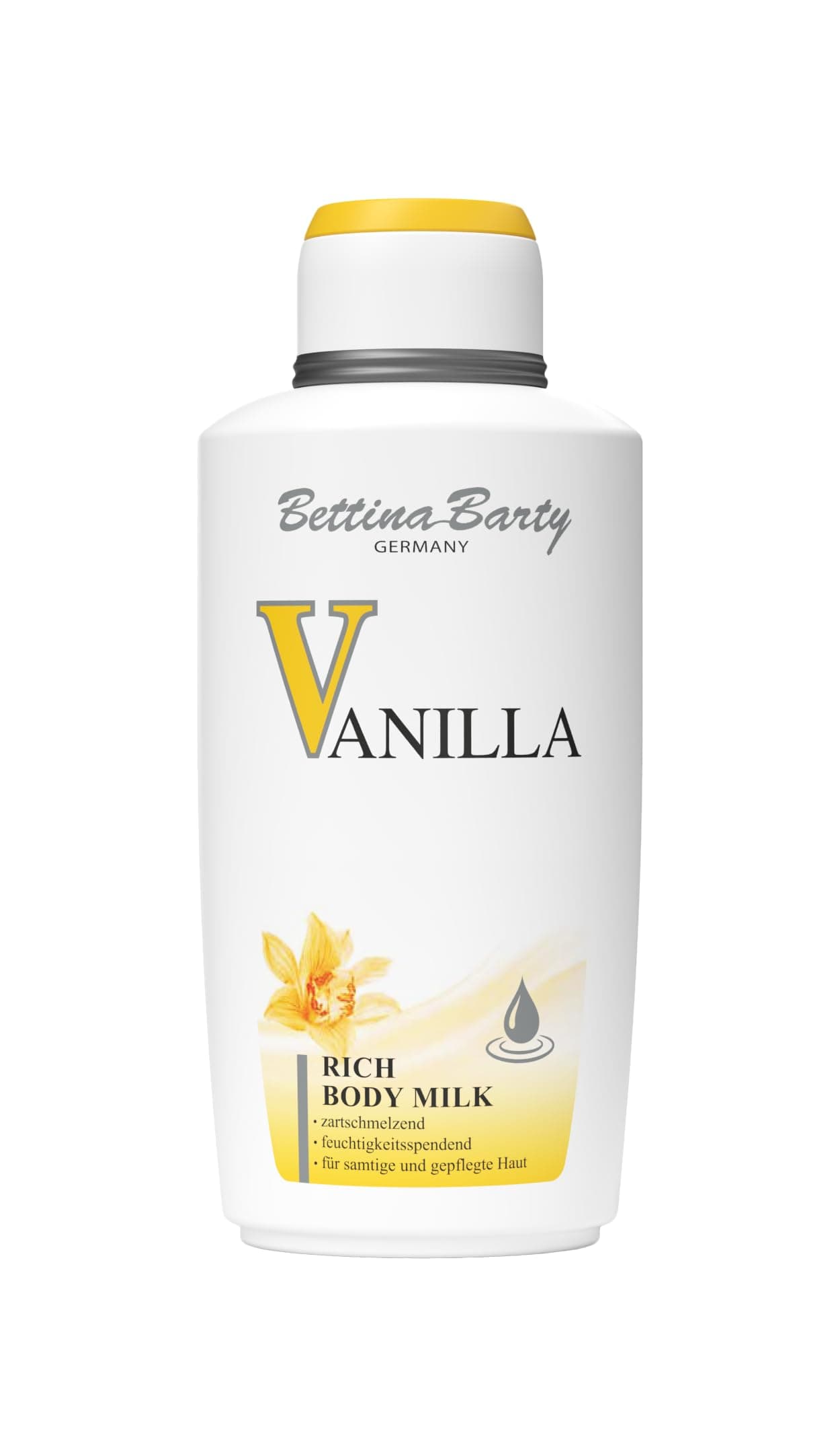 Bettina Barty Vanilla Rich Body Milk 500 ml Moisturising Noticeably Smooth, Smooth Skin Feeling Distinctive Vanilla Fragrance 1 x 500 ml