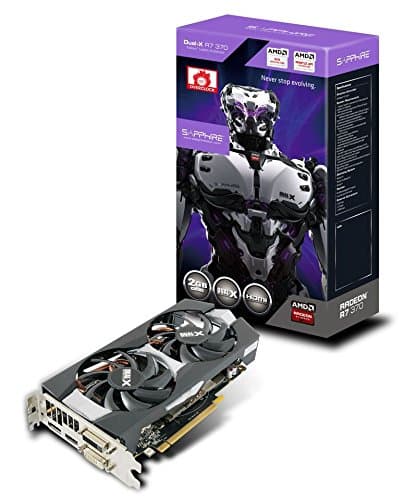 Sapphire Radeon R7 370 2GB GDDR5 DVI-I/DVI-D/HDMI/DP Dual-X OC Version (UEFI) PCI-Express Graphics Card 11240-06-20G