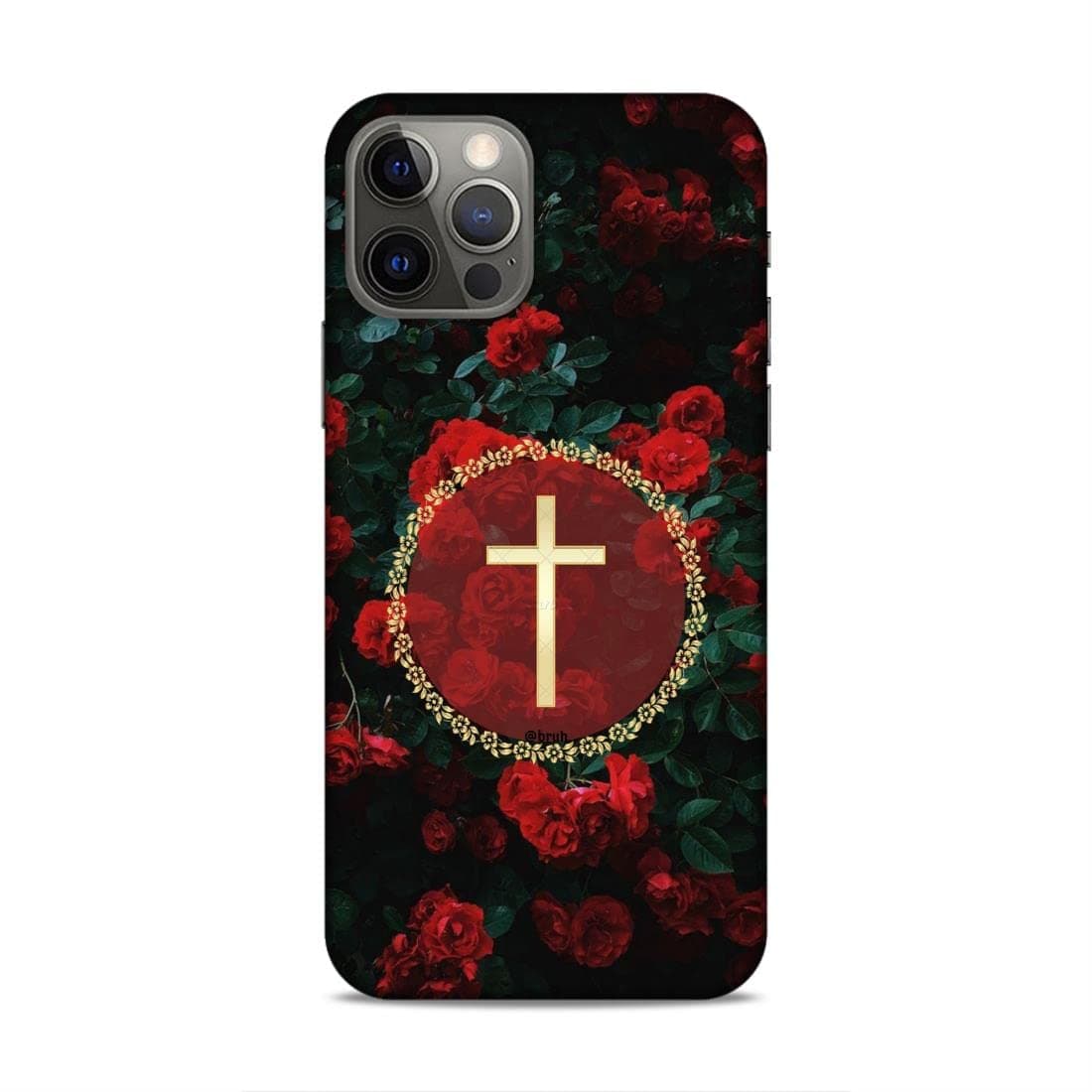 LETAPS® Designer Colorful Printed Mobile Hard Back Case & Cover for iPhone 12 Pro (Lord Jesus, Floral, Red Roses, Flowers - 1581)