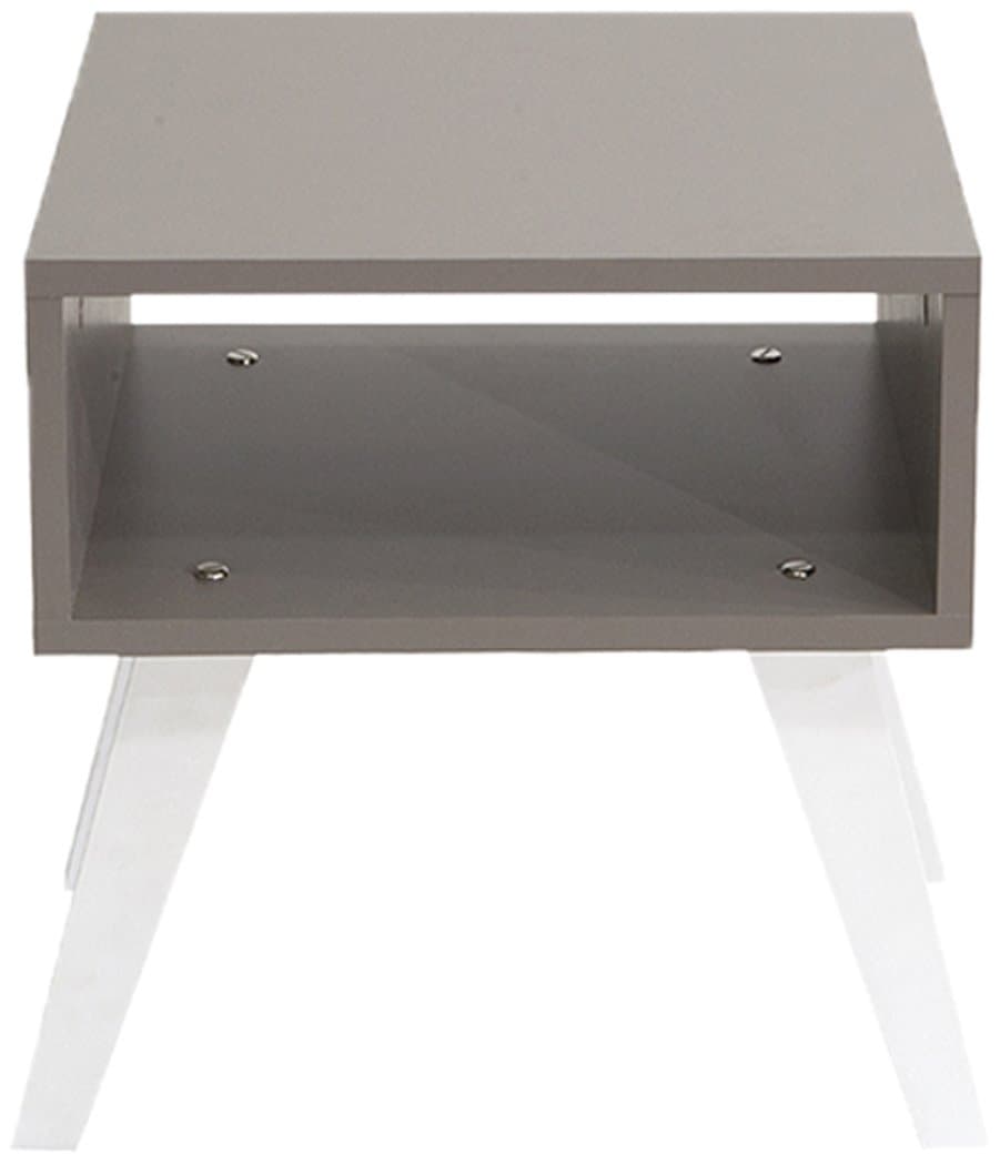 Temahome 2093 a0100x00 Contemporary Corner Sofa Throw Taupe Feet Inclines White 40 x 40 x 43.2 cm