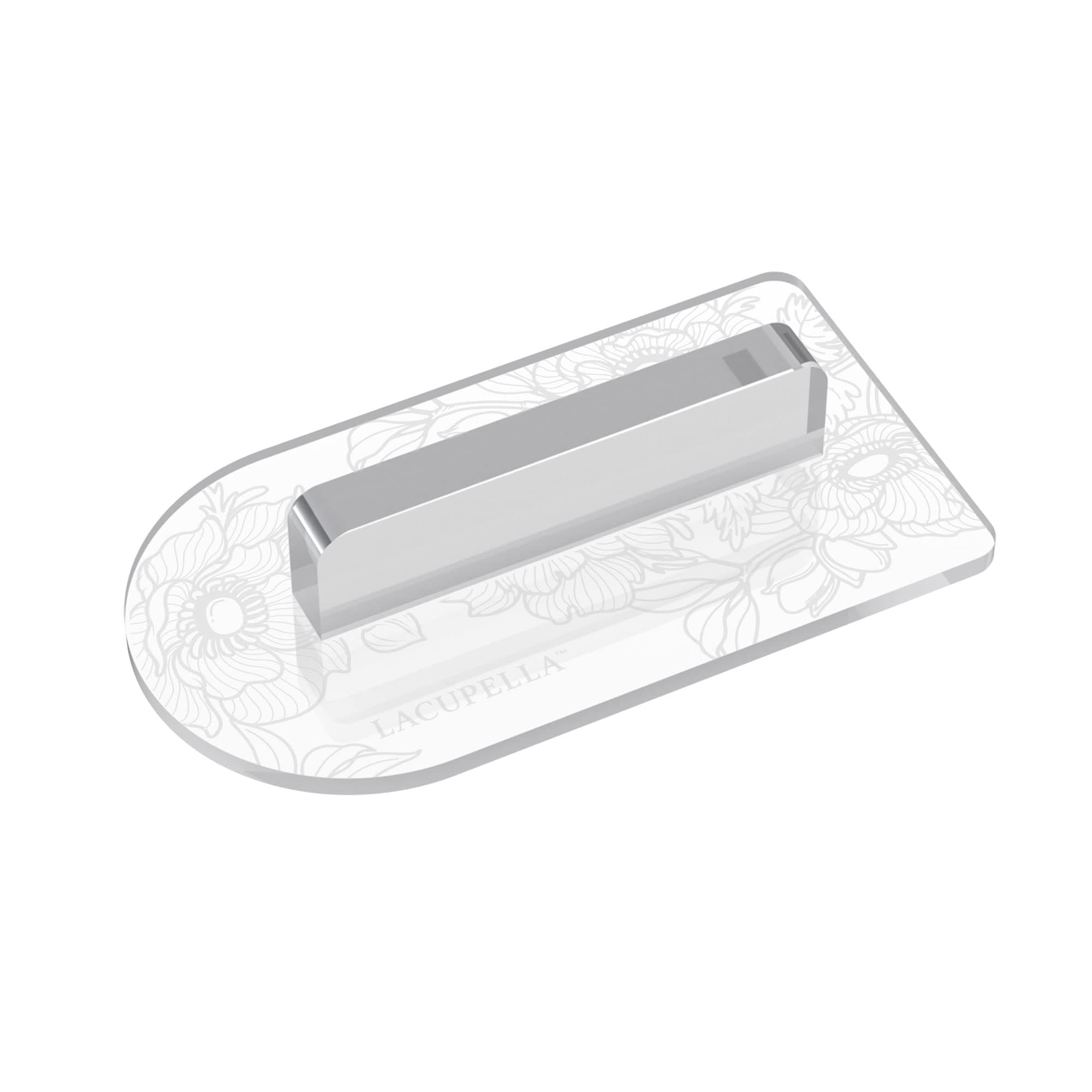 Fondant Smoother Tool With Handle Clear Acrylic Transparent Easy Glide For Gum Paste Smoothing (Round Tip)