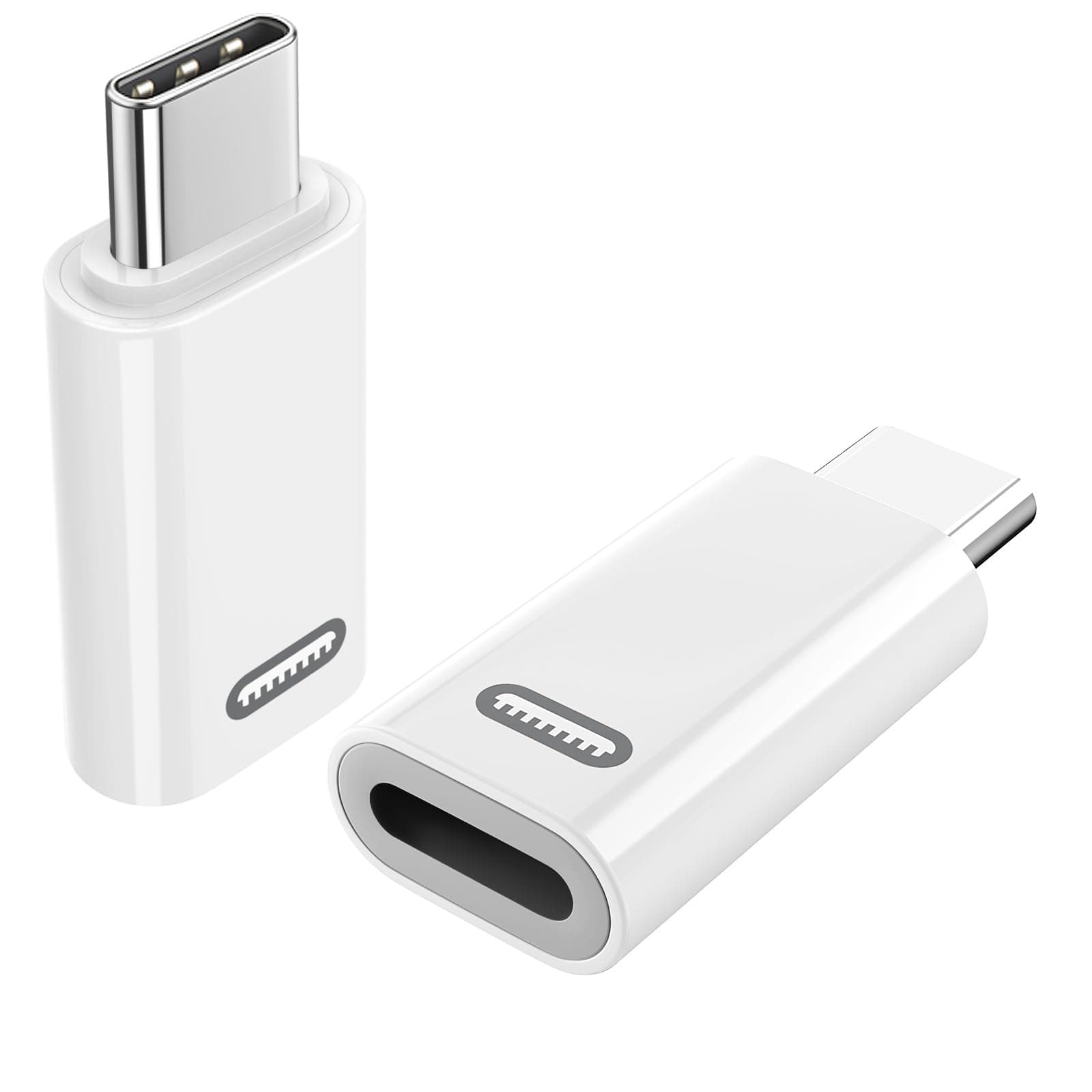 TiMOVO Lightning Female to USB C Male Adapter, (Not for Apple Pencil/Earphone/Headphones), 2 Pack Lightning to USB C Adaptor for iPhone 15/16/Pro, iPad, ONLY for Charging & Data Transfer
