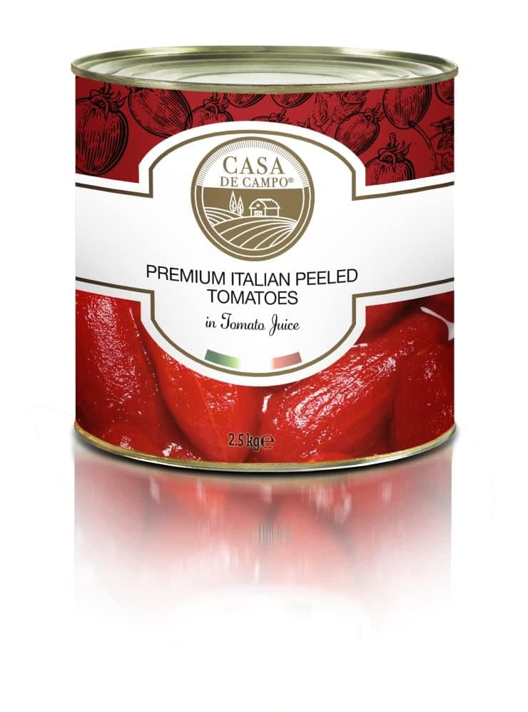 Casa de Campo Premium Italian Peeled Tomatoes in Tomato Juice, 2.5kg