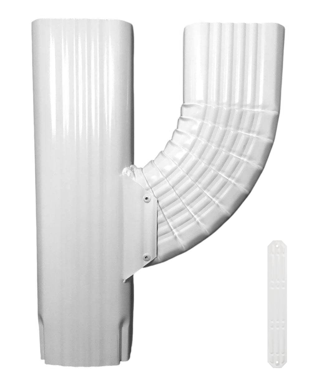 Downspout Gutter Y Connector rain gutter downspout extensions (2x3 Upright(Set of 2))
