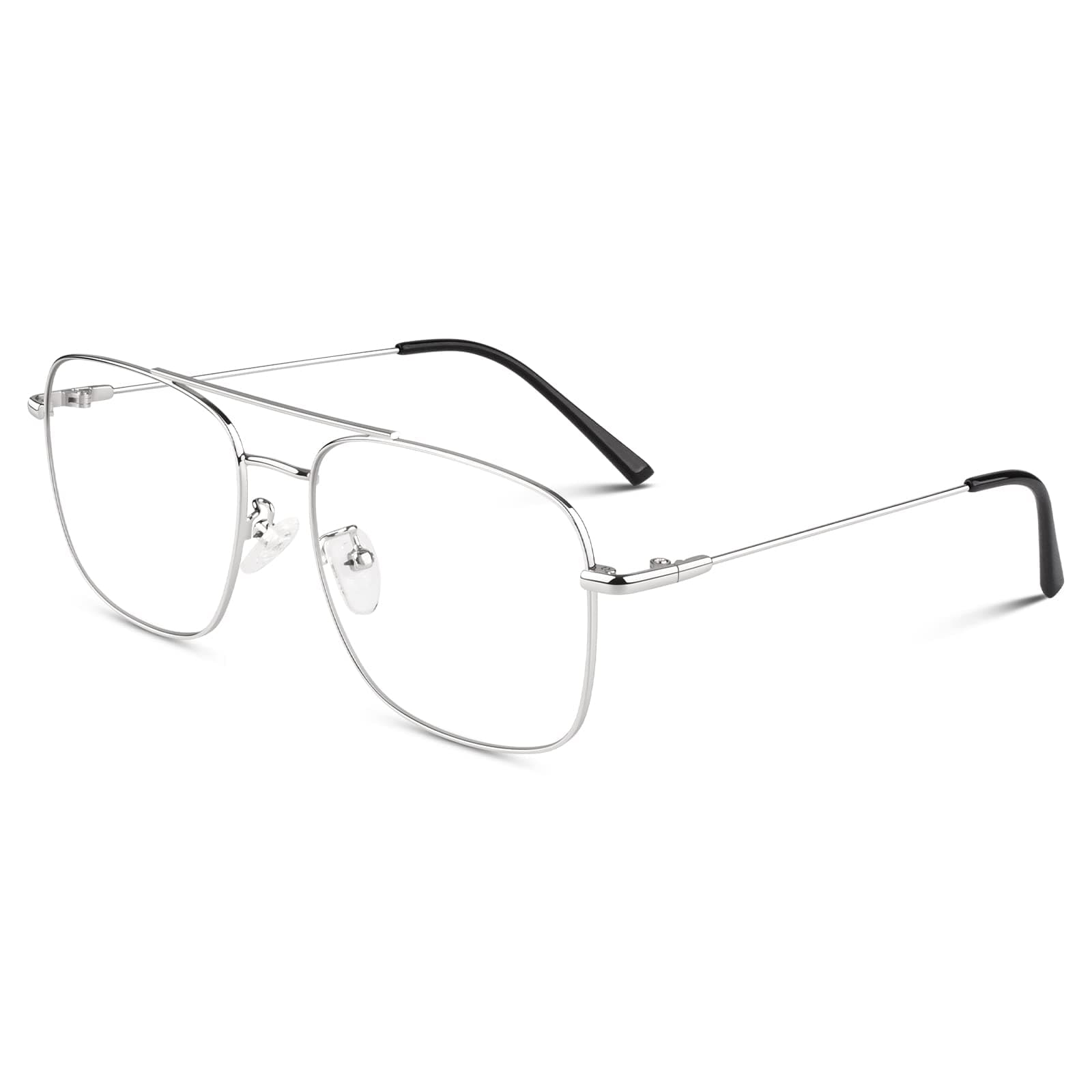 Fake Glasses Non Prescription Clear Lens Metal Frame Fashion Eyewear for Women Men