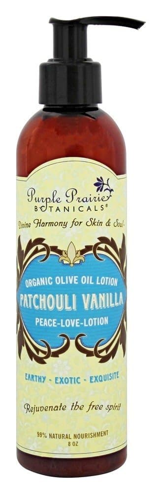 Purple Prairie Patchouli Vanilla Organic Olive Oil Lotion 8oz