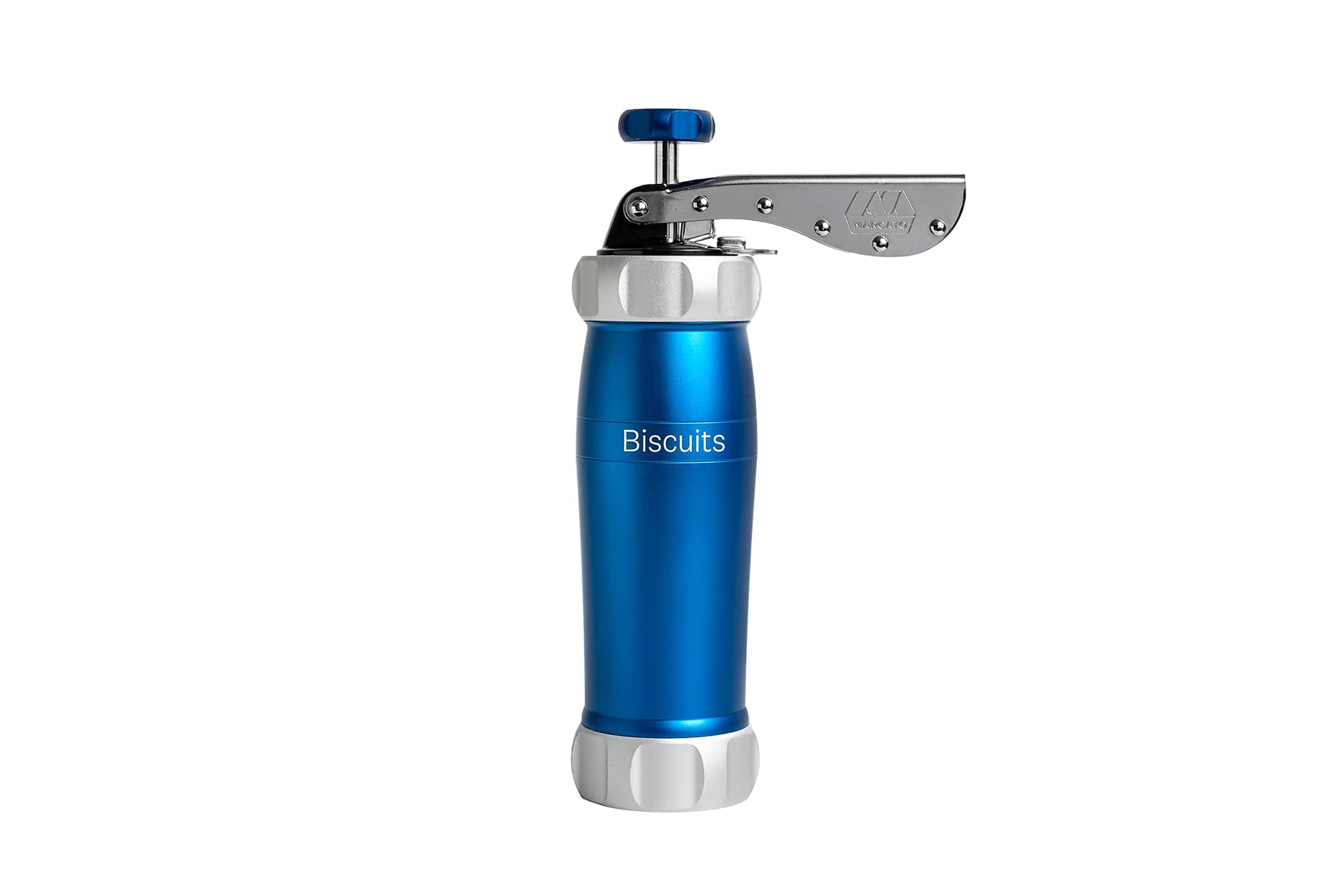 Marcato biscoti Maker, Anodized Aluminum blue