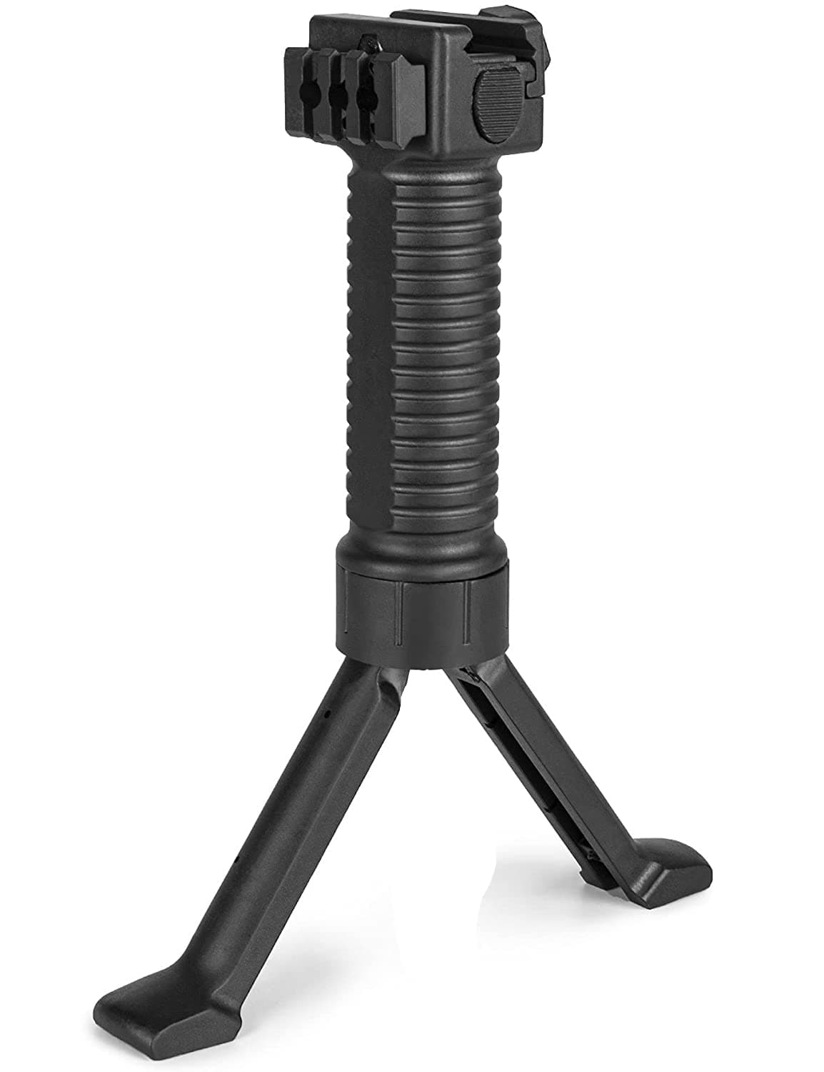 LPE Outdoor Sports Strengthen Adjustable Height Nylon Bipod 6" - 9", Black
