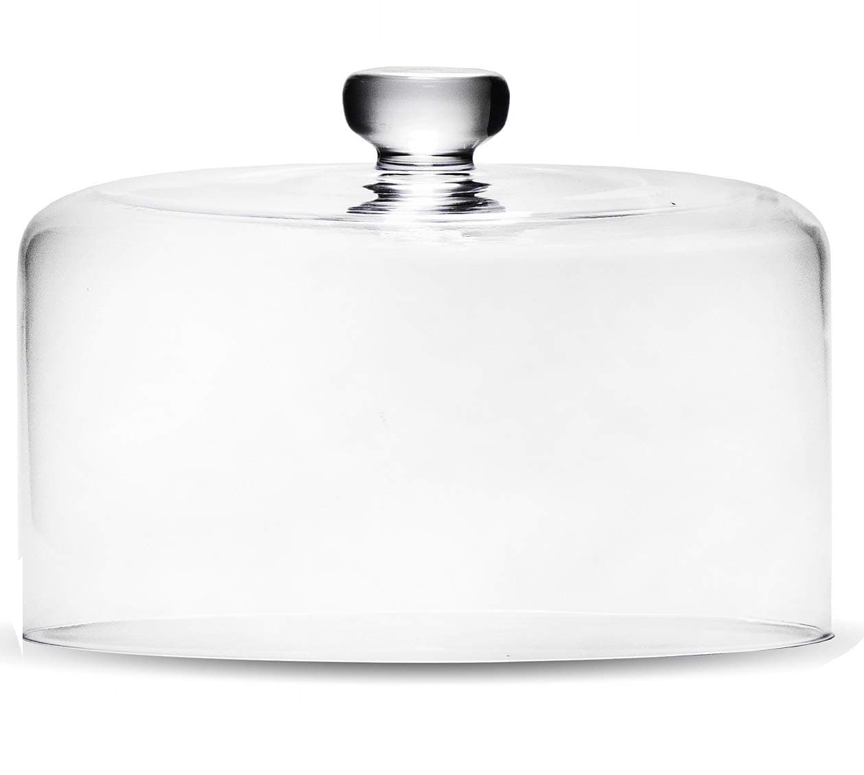 SOLAVIA Glass Square Cake Cheese Dome Cloche Cover 17 x 30cm Rome, Transparent Housewarming Gift