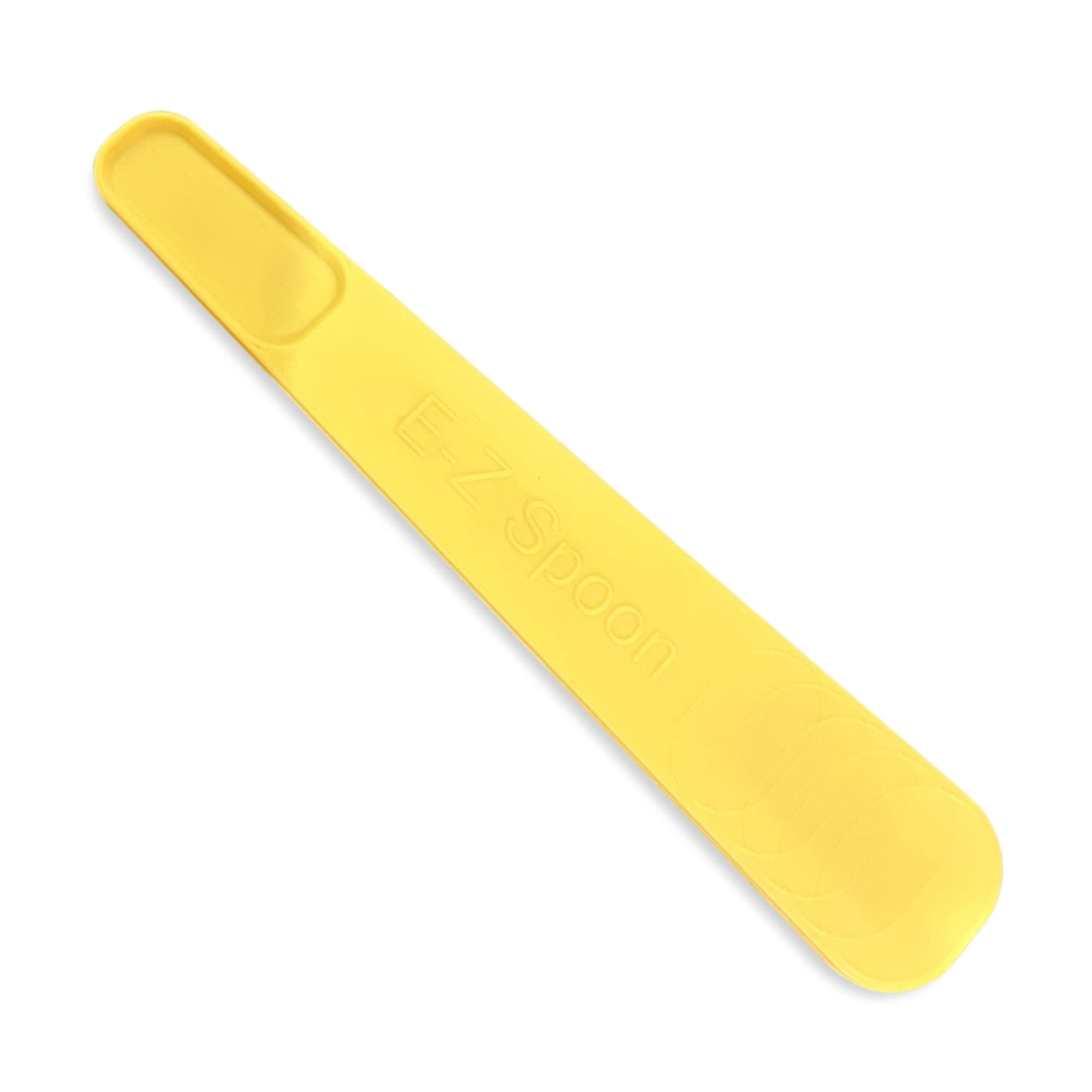E-Z Spoon Soft – Oral Motor Spoon for Toddlers & Special Needs, Soft-Flex Tool for Sensitive Use, Anti-Gag, Shallow Bowl, Textured Grip for Control, Yellow