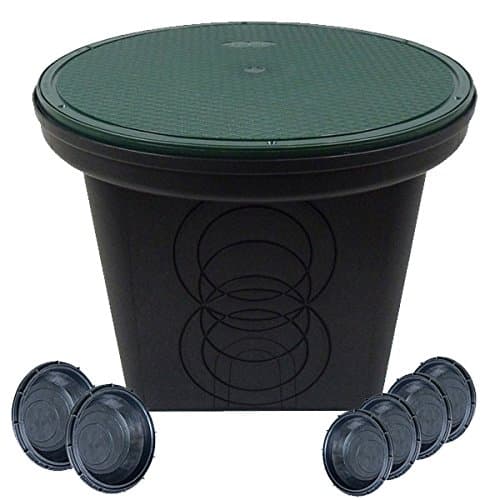 StormDrain FSD-3017-20SKIT-6 2-Pack 20-in. Round Catch Basin Drain with Solid Lid Kit