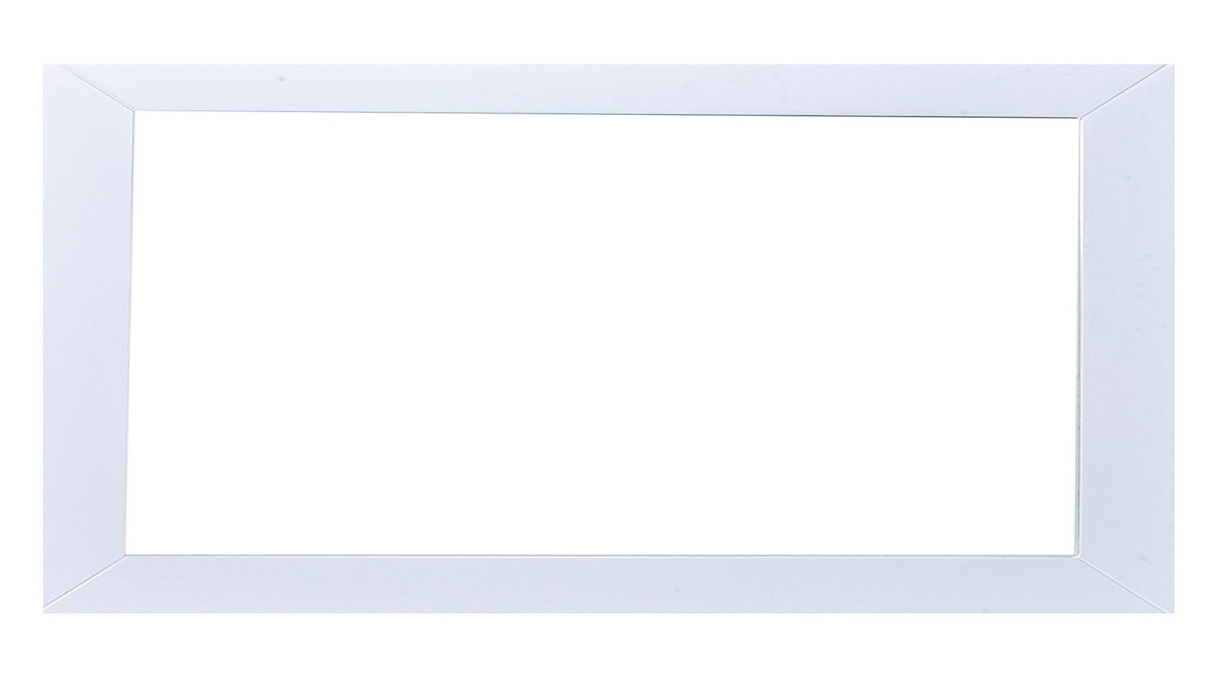 Eviva EVMR04-60WH Sun 60" White Framed Bathroom Wall Mirror Combination