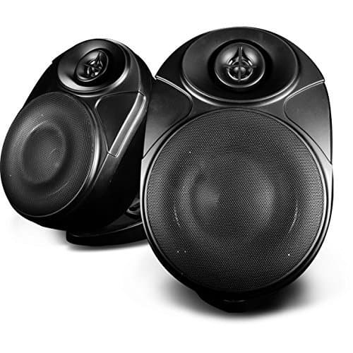 NXG 5 Inch Indoor/Outdoor Weatherproof, Weather Resistant Bluetooth Wireless Speakers - Black -1 Pair