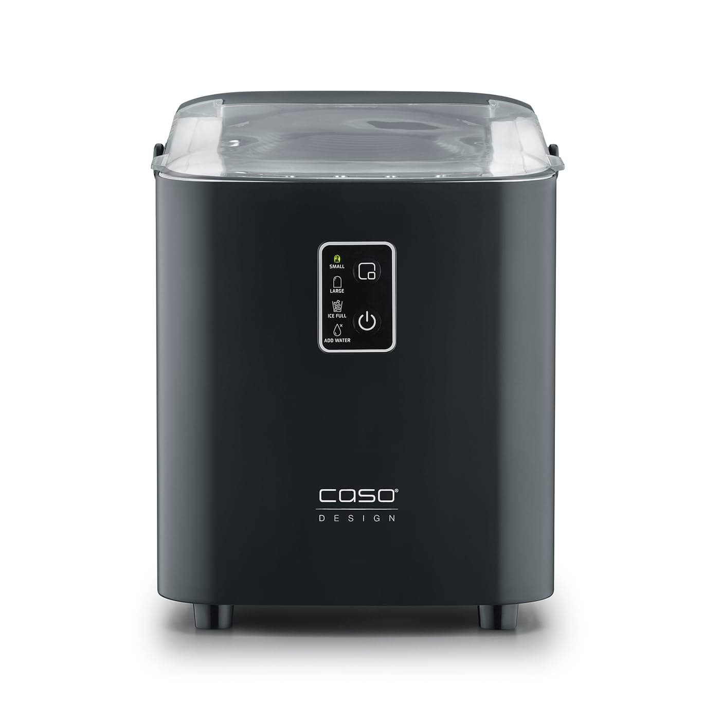 CASO Design IceChef, Compact Ice Cube Maker, Counter-Top Ice Machine For Home and Kitchen, 1L Water Tank, Ice in Just 6 Minutes, 12kg of Ice in 24 Hours, 2 Sizes, Self-Cleaning Ice Cube Maker Machine