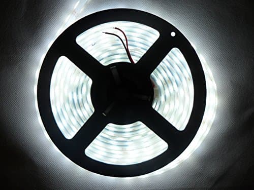 Indeedstore MARSWELL XMAS LIGHT - IP68 Waterproof LED Flexible Strip 16.4 Feet 5M 12 Volt Flexible LED Strip Light SMD5050 300LEDs (Cold White)