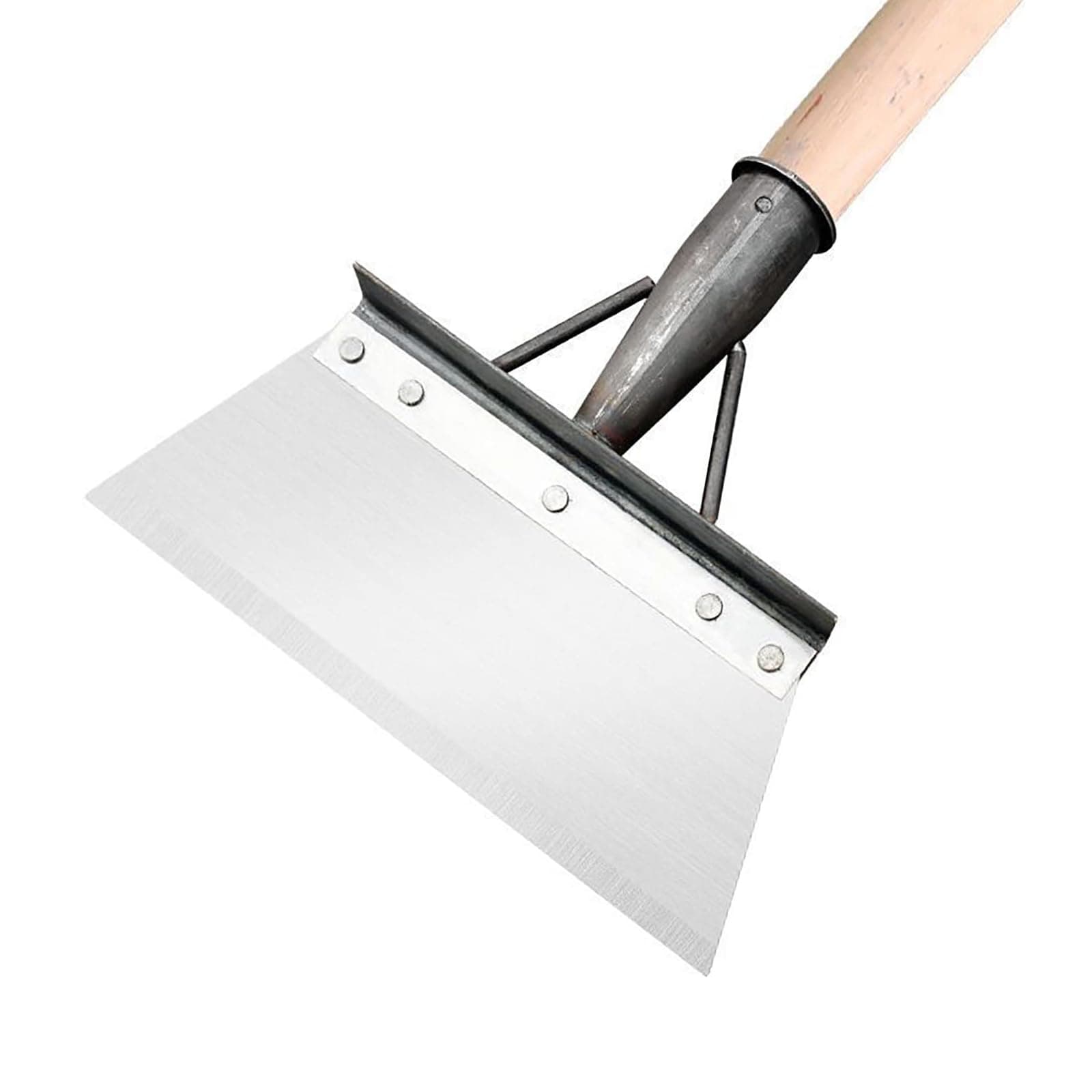 BQSHX Multifunctional Cleaning Shovel, Stainless Steel Cleaning Shovel, Flat Shovel for Weeds and Moss, Garden Scraper Shovel for Landscaping(Wooden Handle not Included) (30cm)