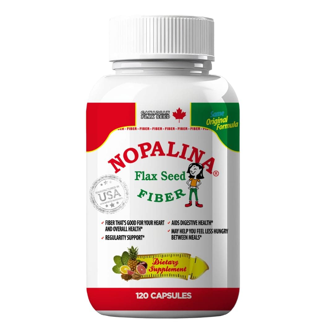 Nopalina Flax Seed Plus Formula Capsules, 120 Count (omega 3-6-9, flax seed)