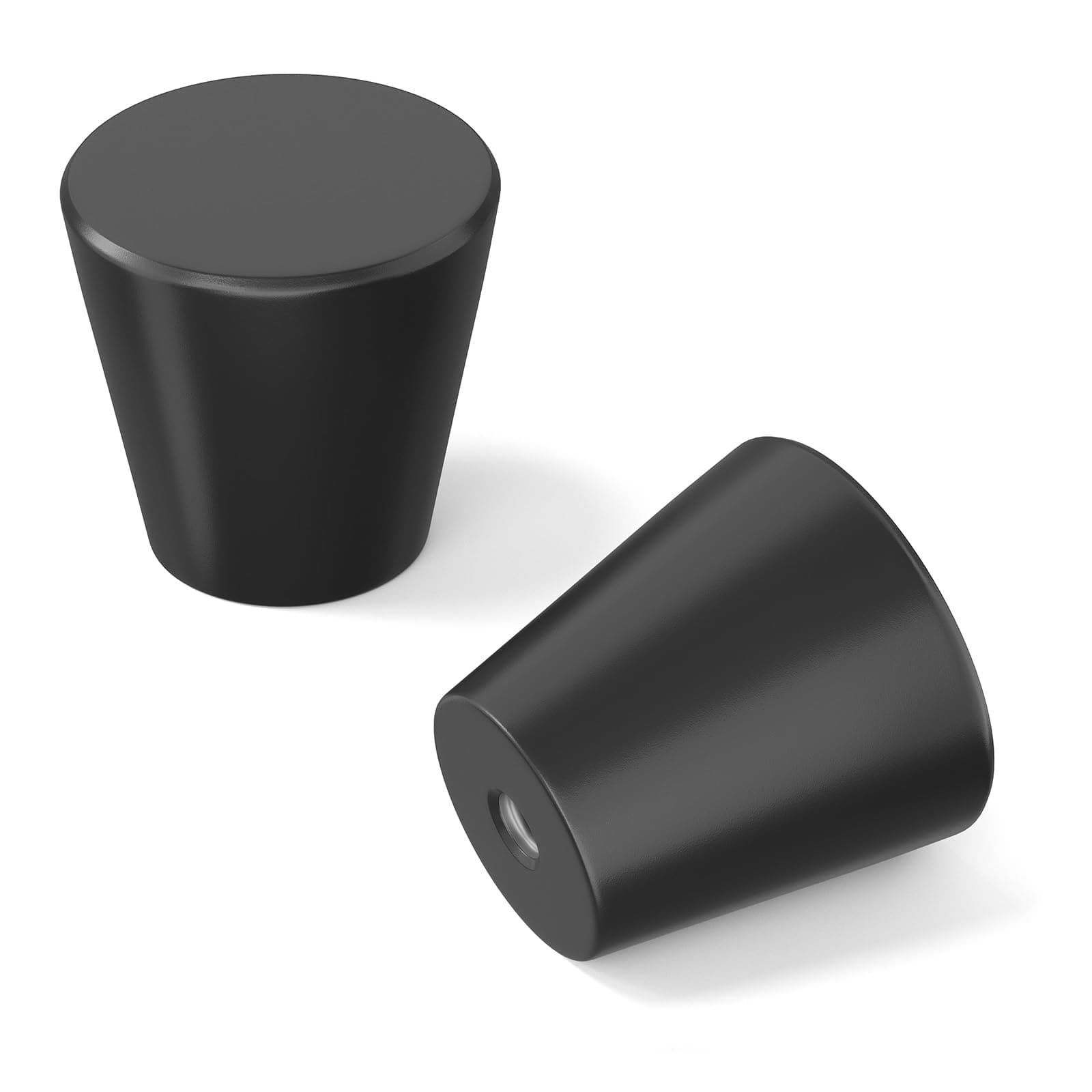 5 Pack Black Knobs for Dresser Black Cabinet Knobs Small Drawer Pulls Round Kitchen Cabinet Hardware