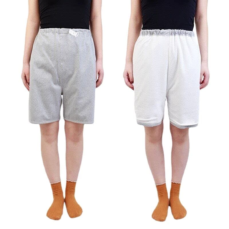 Adult Incontinence Underwear for Bedwetting, Three Layers Waterproof Pants for Men and Women, Breathable and Washable Urinary Leakage Protection Pants for Elderly (Shorts,S)