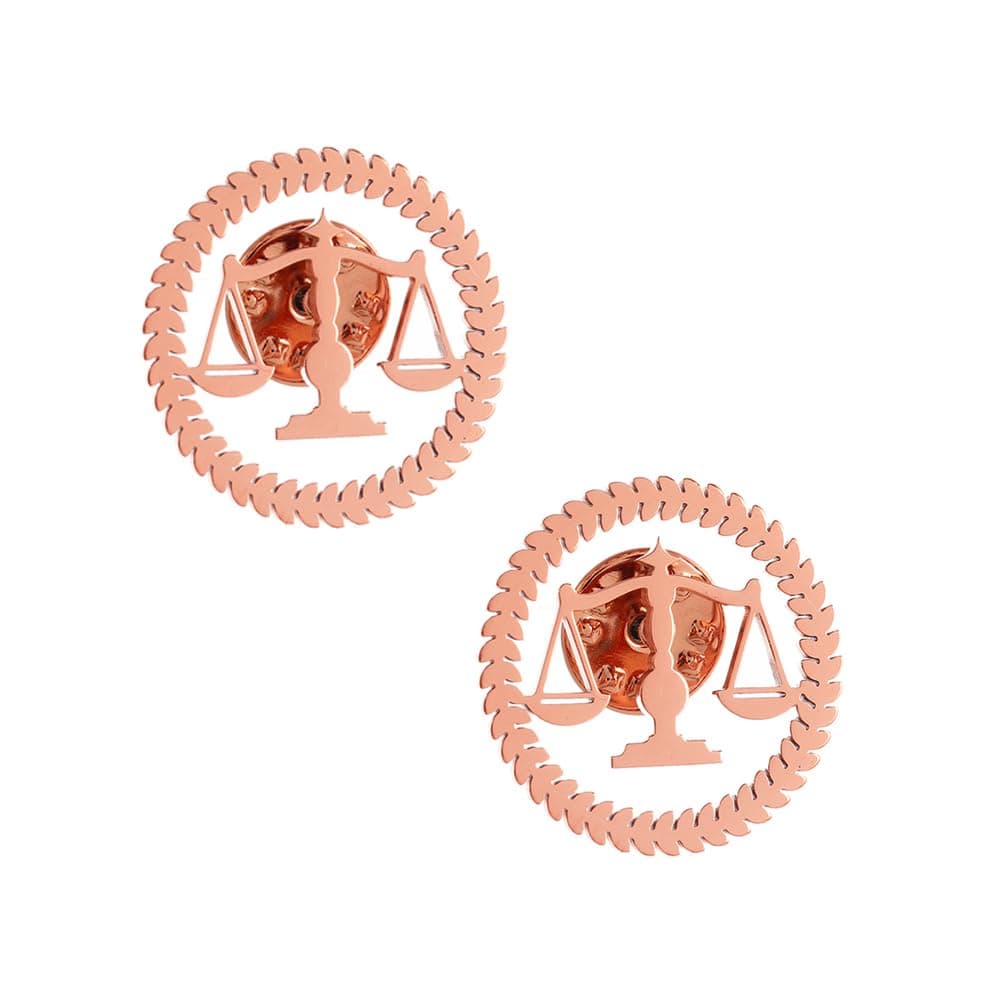 Libra Balance Advocate Lawyer Brooch Justice and Equity Symbol For Men's Shirt Jewelry Lawyers Judge Steel Lapel Pin