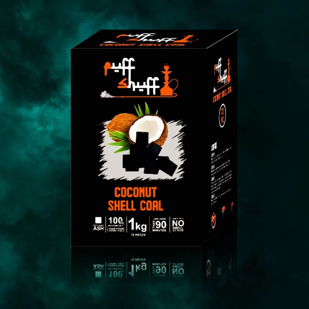 Puff Shuff Premium Coconut Coal 72 PCS (1Kg)